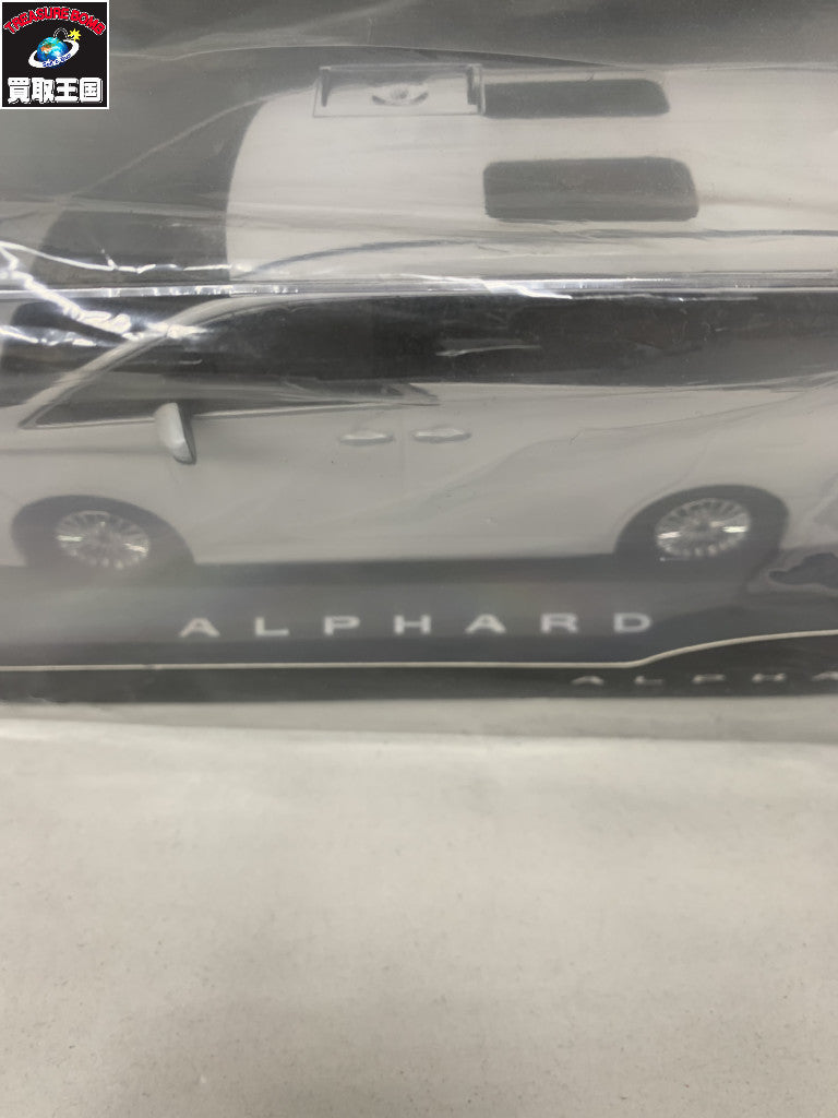 新型 トヨタ アルファード 40系 1/30ミニカー プラチナホワイト カラーサンプル