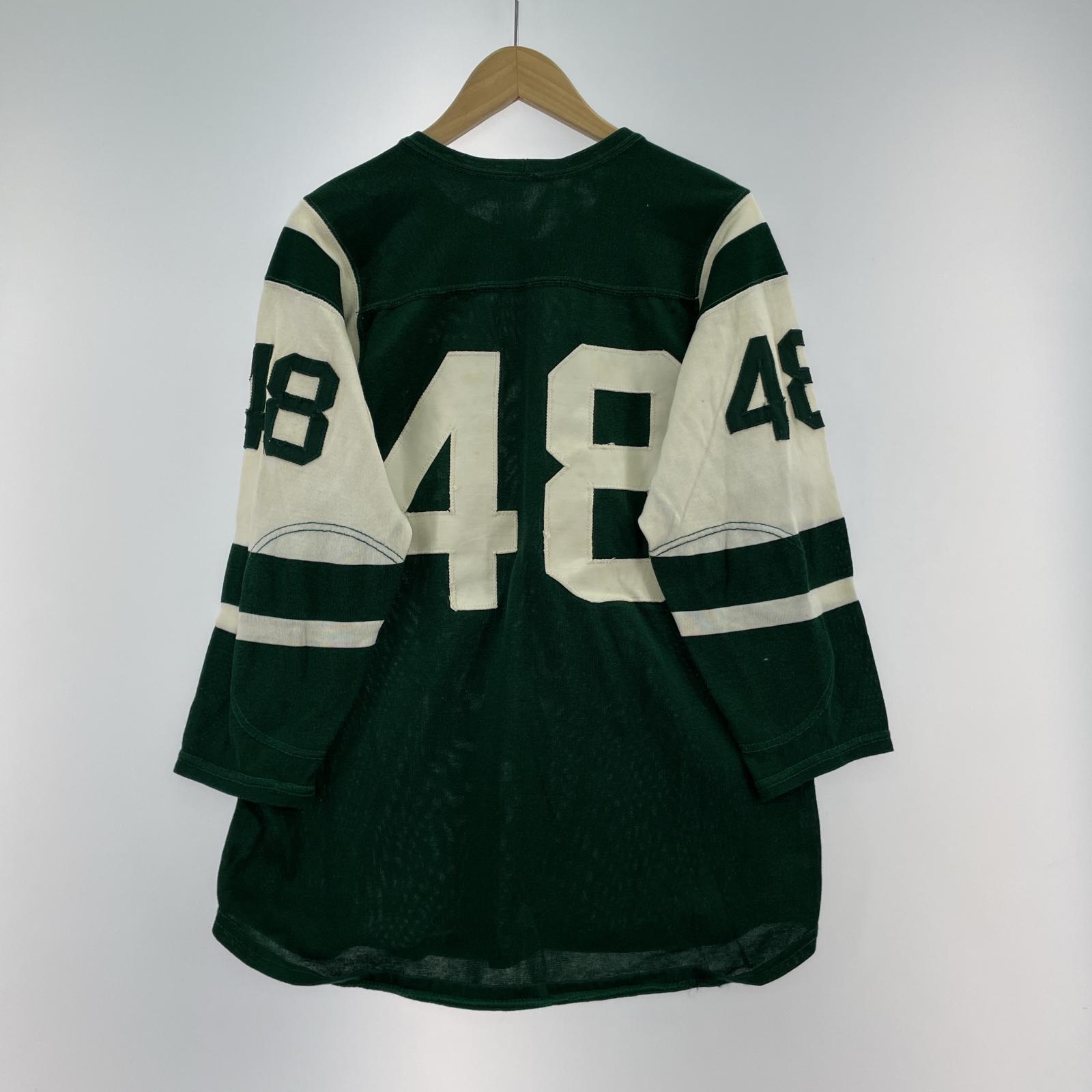 長袖Tシャツ 60s MACGREGOR Rayon Football Tee GRN 40 40 グリーン