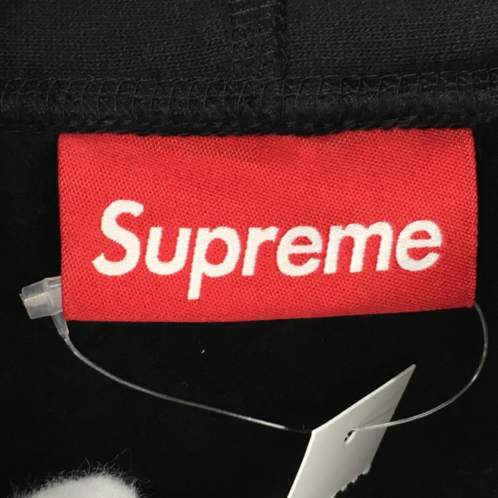 パーカー Supreme 25SS Reverse Hooded Sweatshirt リバースロゴパーカー XXL 黒 ブラック