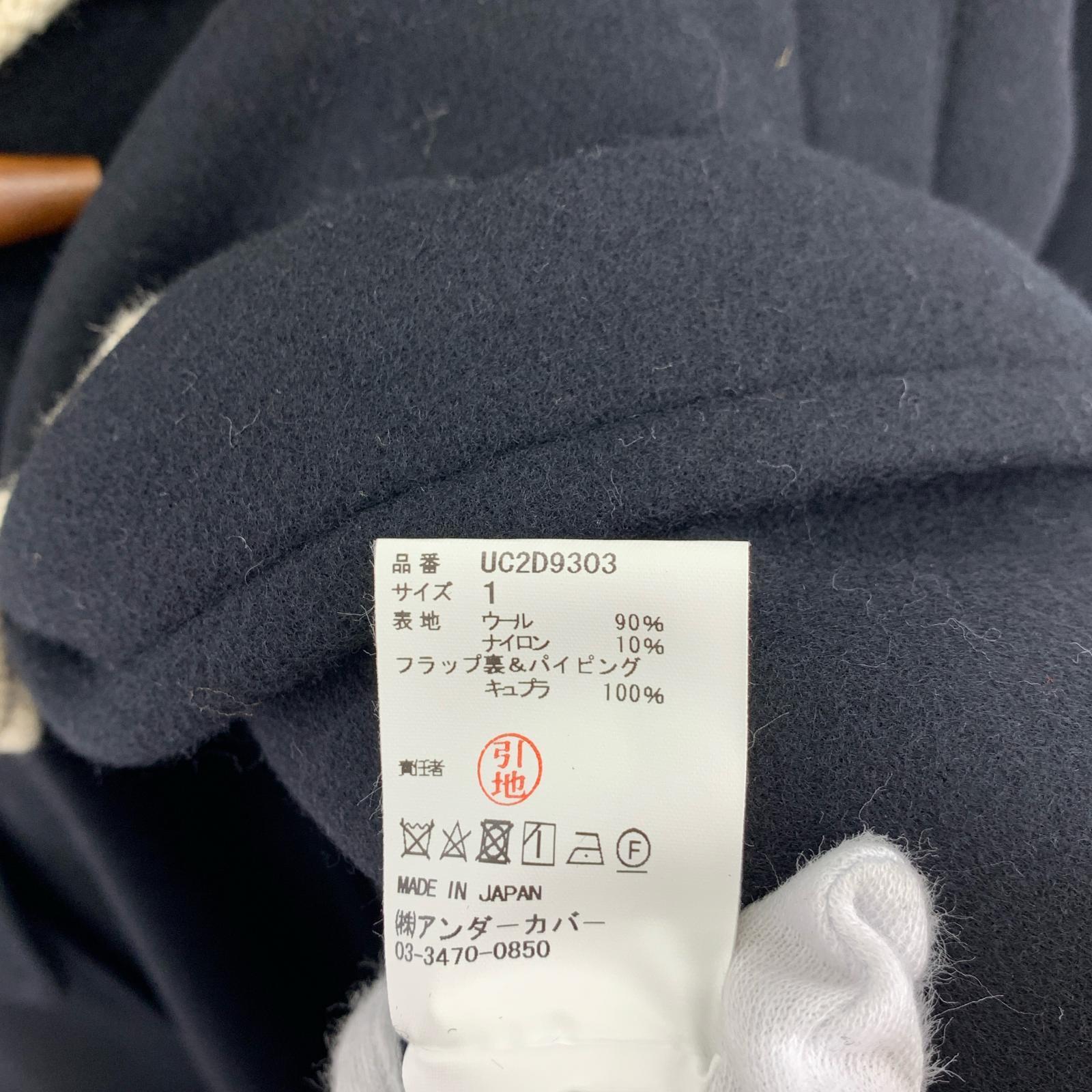 ジャケット 23AWウールモッサフィッシュテールダッフルコート (1) 黒 1 ブラック