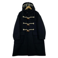 ジャケット 23AWウールモッサフィッシュテールダッフルコート (1) 黒 1 ブラック