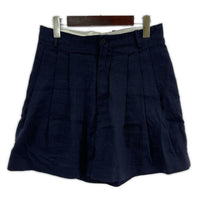 ショートパンツ HED MAYNER 23SS Short Pleated Pants HM00P67 HM059 紺 (XS) ネイビー