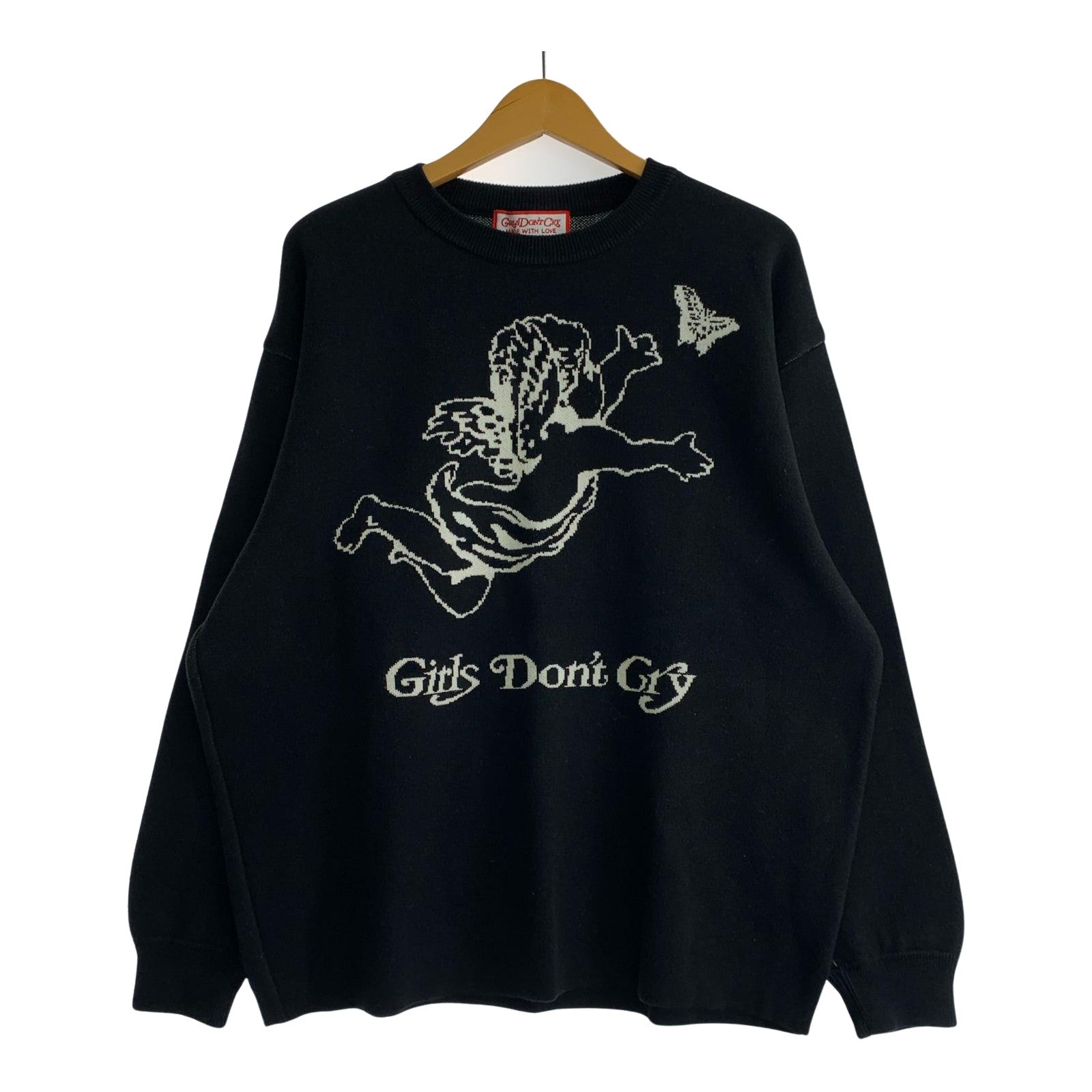 ニット Girl's Don't Cry Angel Knit S 黒 S ブラック