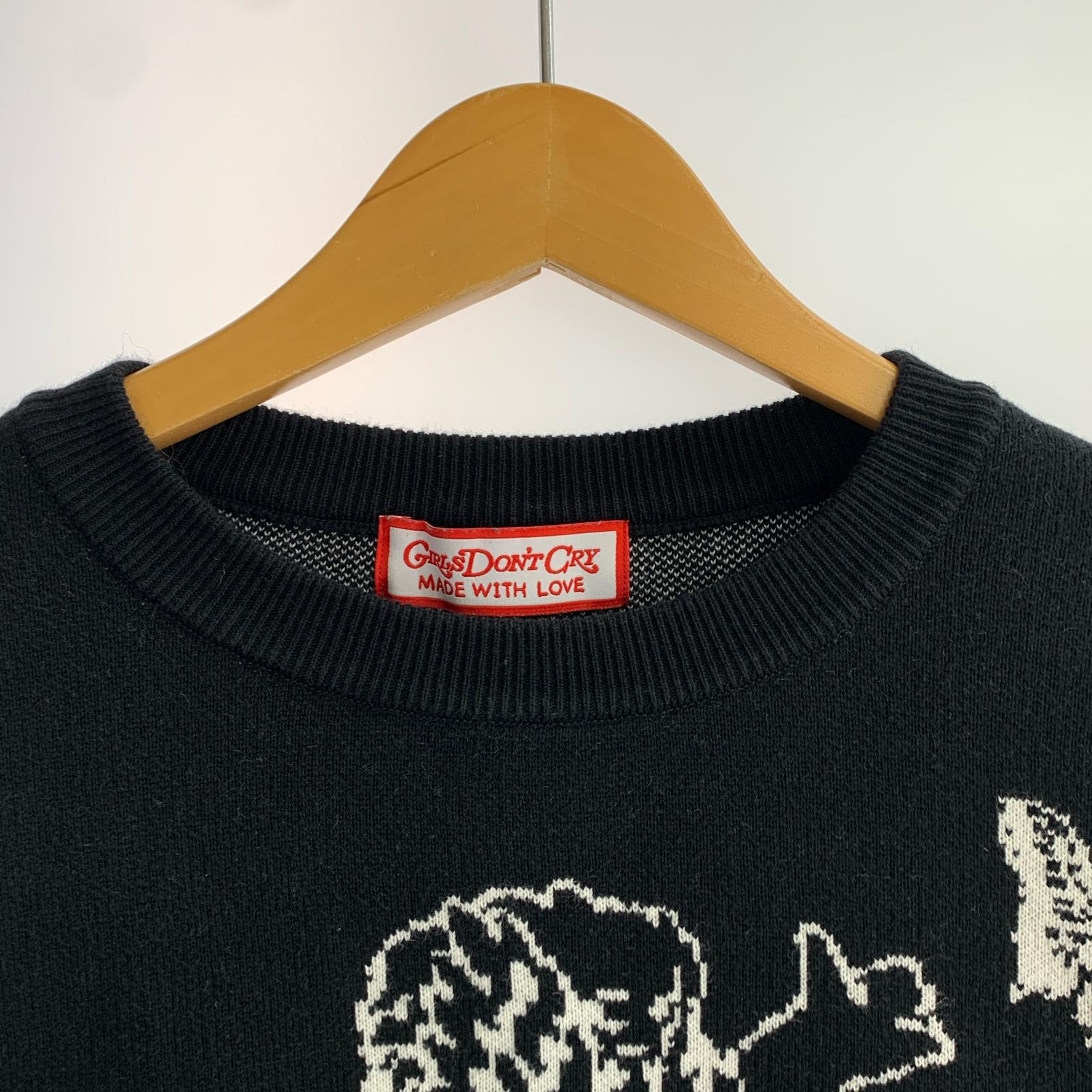 ニット Girl's Don't Cry Angel Knit S 黒 S ブラック