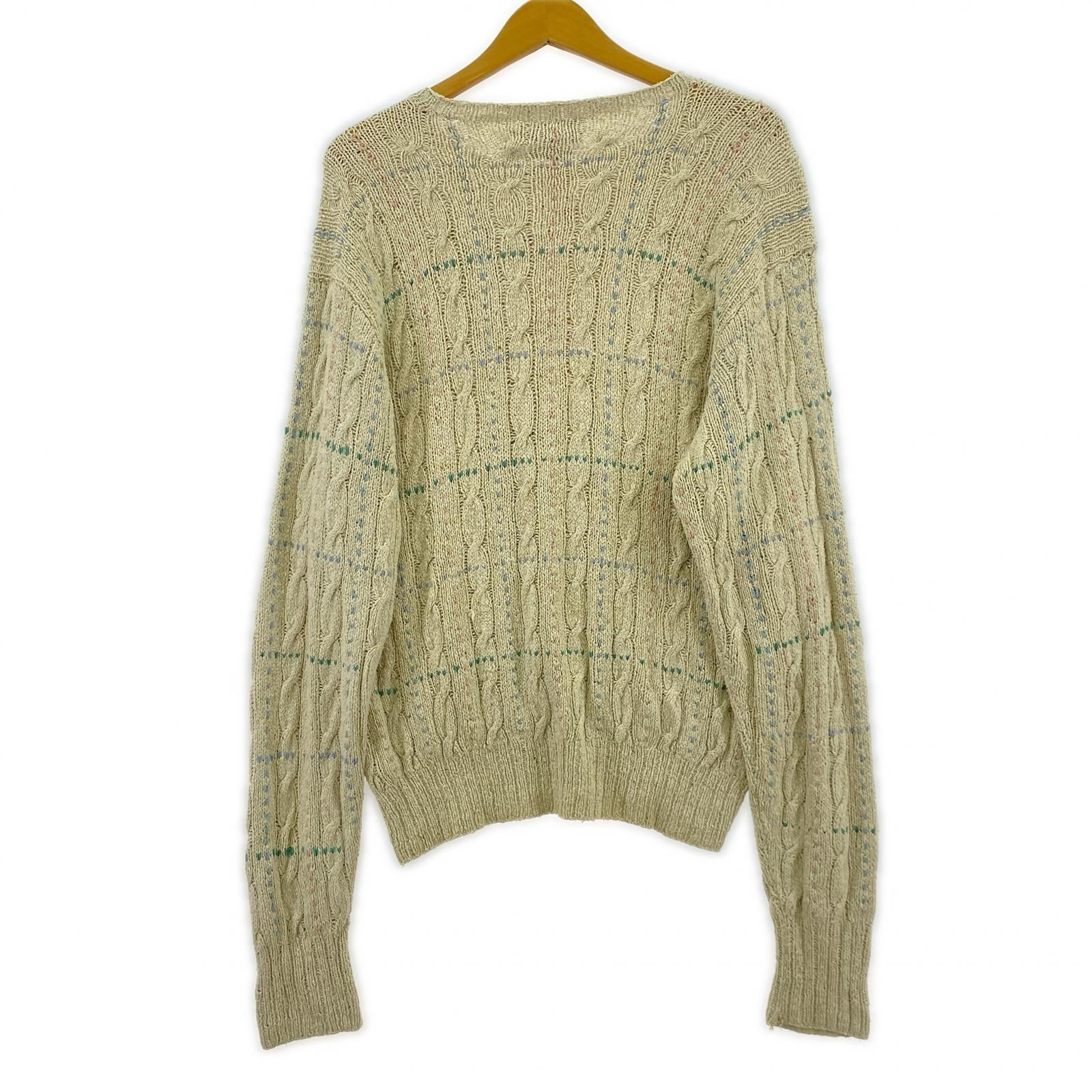ニット HAND KNIT/silk/マルチカラー M