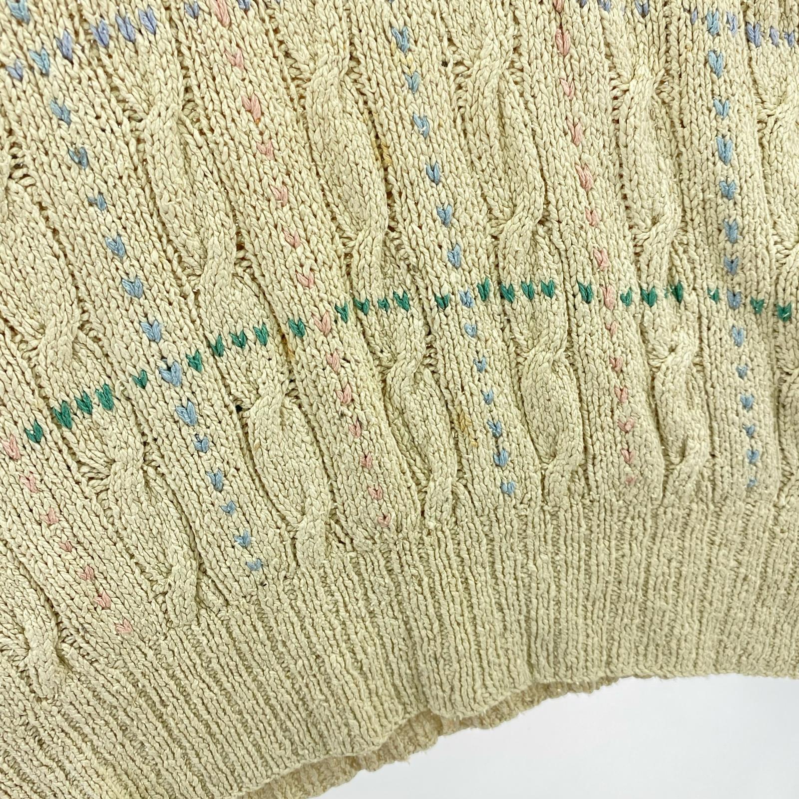 ニット HAND KNIT/silk/マルチカラー M