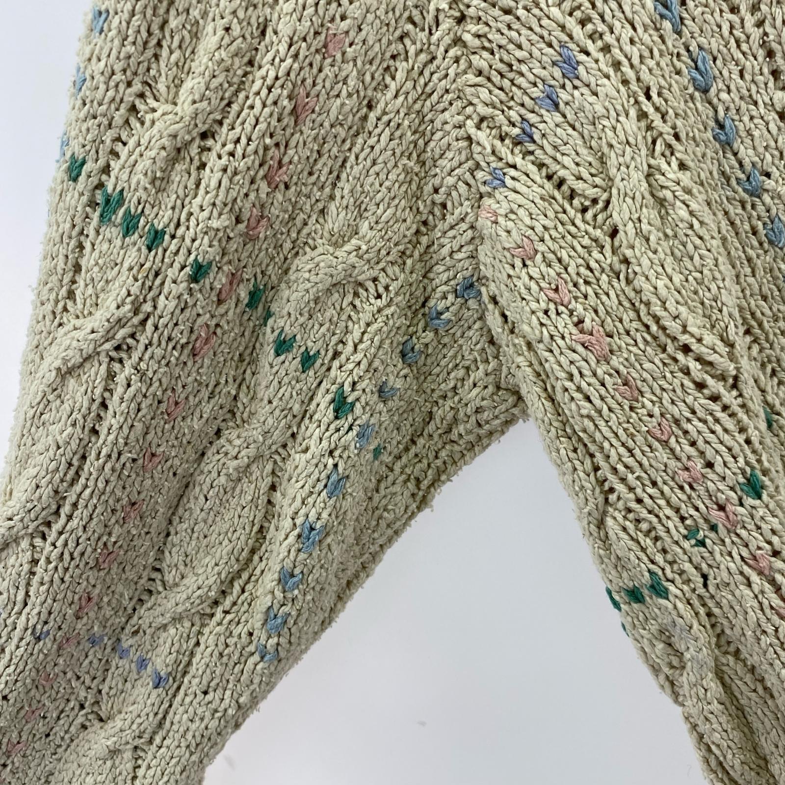 ニット HAND KNIT/silk/マルチカラー M