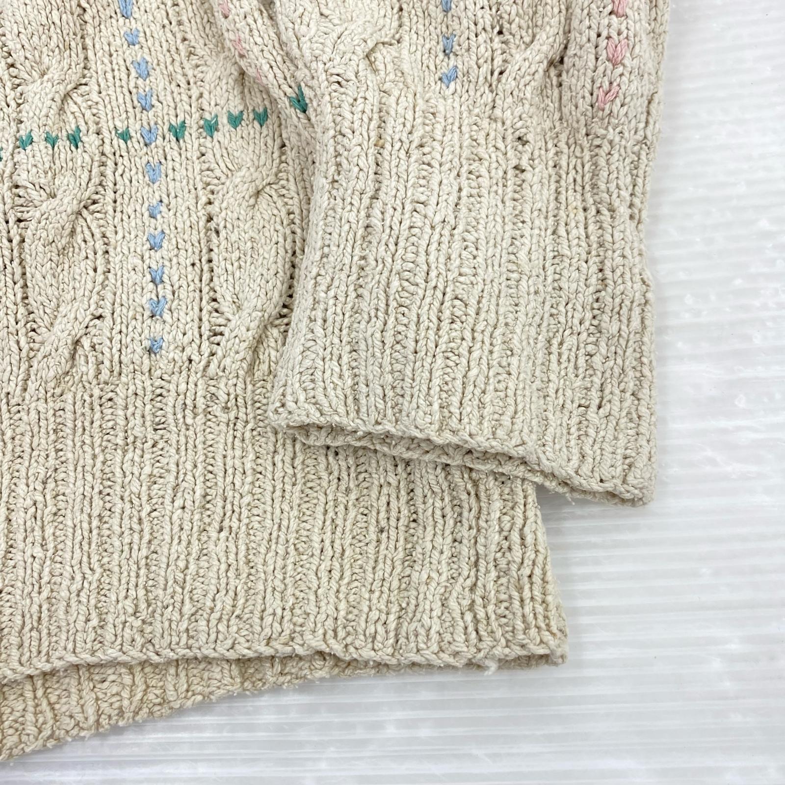ニット HAND KNIT/silk/マルチカラー M