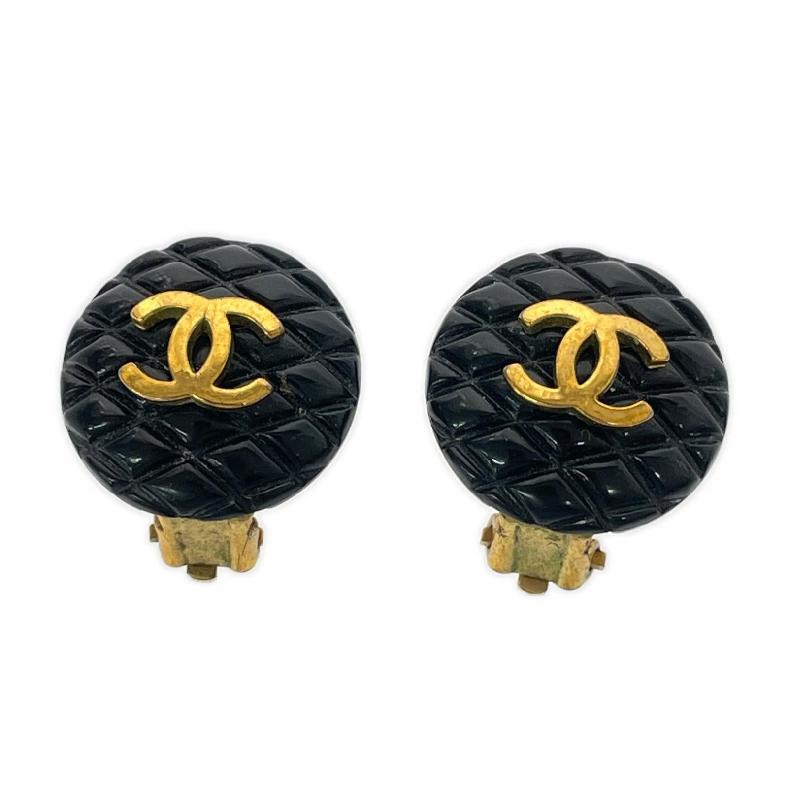 CHANEL イヤリング 黒