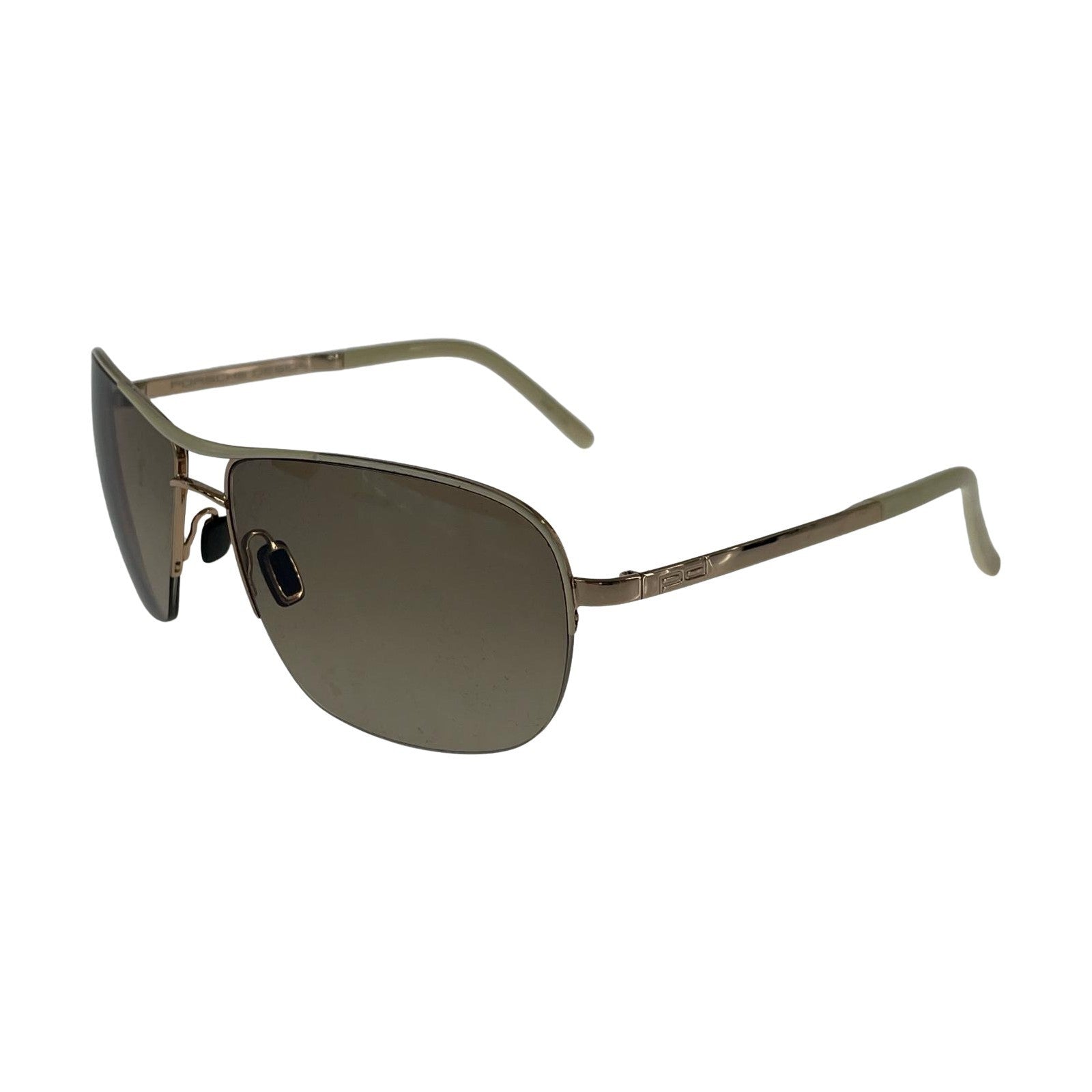 その他アクセサリー PORSCHE DESIGN 度入りサングラス ブラウン ベージュ