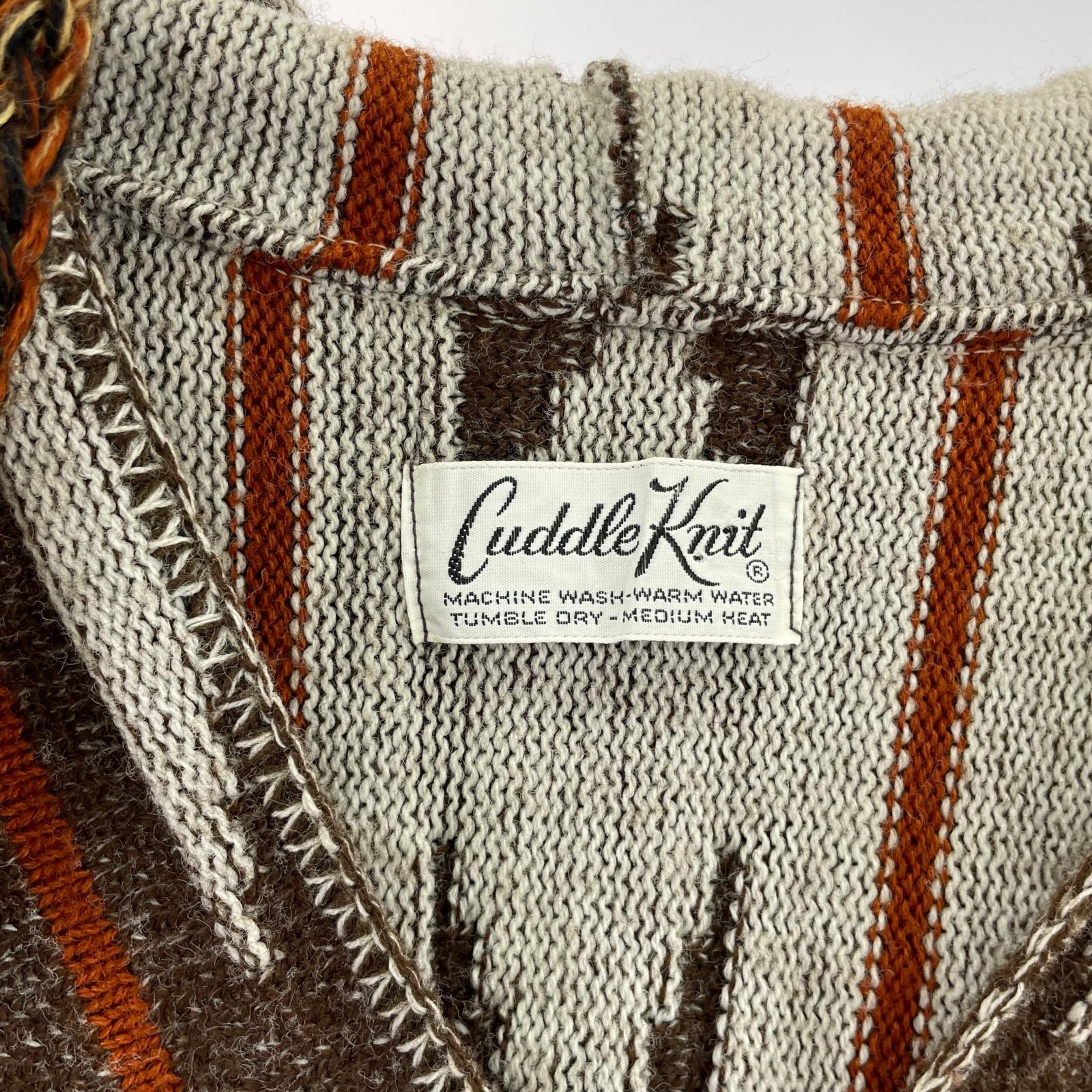 ジャケット 70's Cuddle knit ニットポンチョ マルチカラー