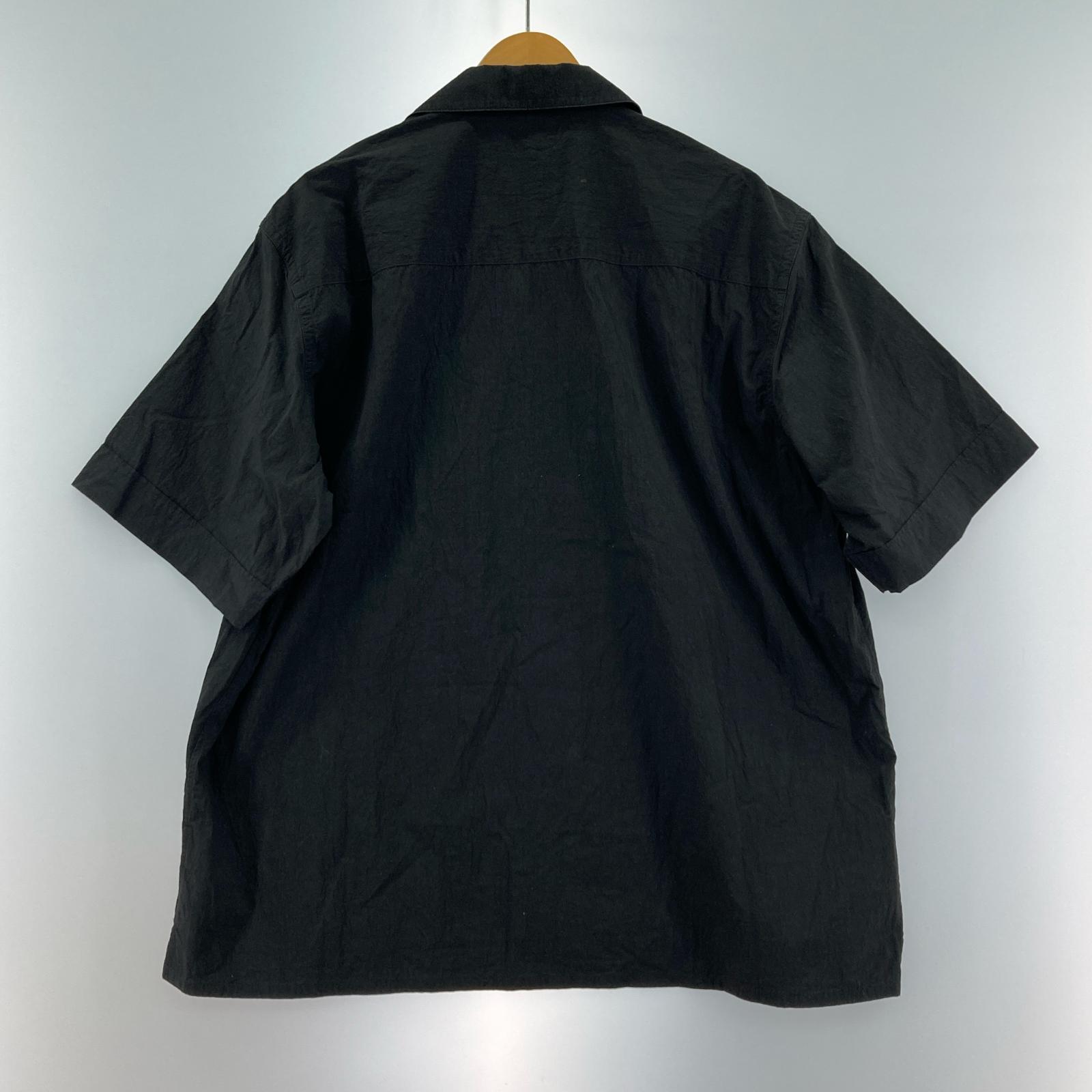 半袖シャツ KAJA OPEN COLLAR S/S WA-RK SHIRT (2) 2 ブラック