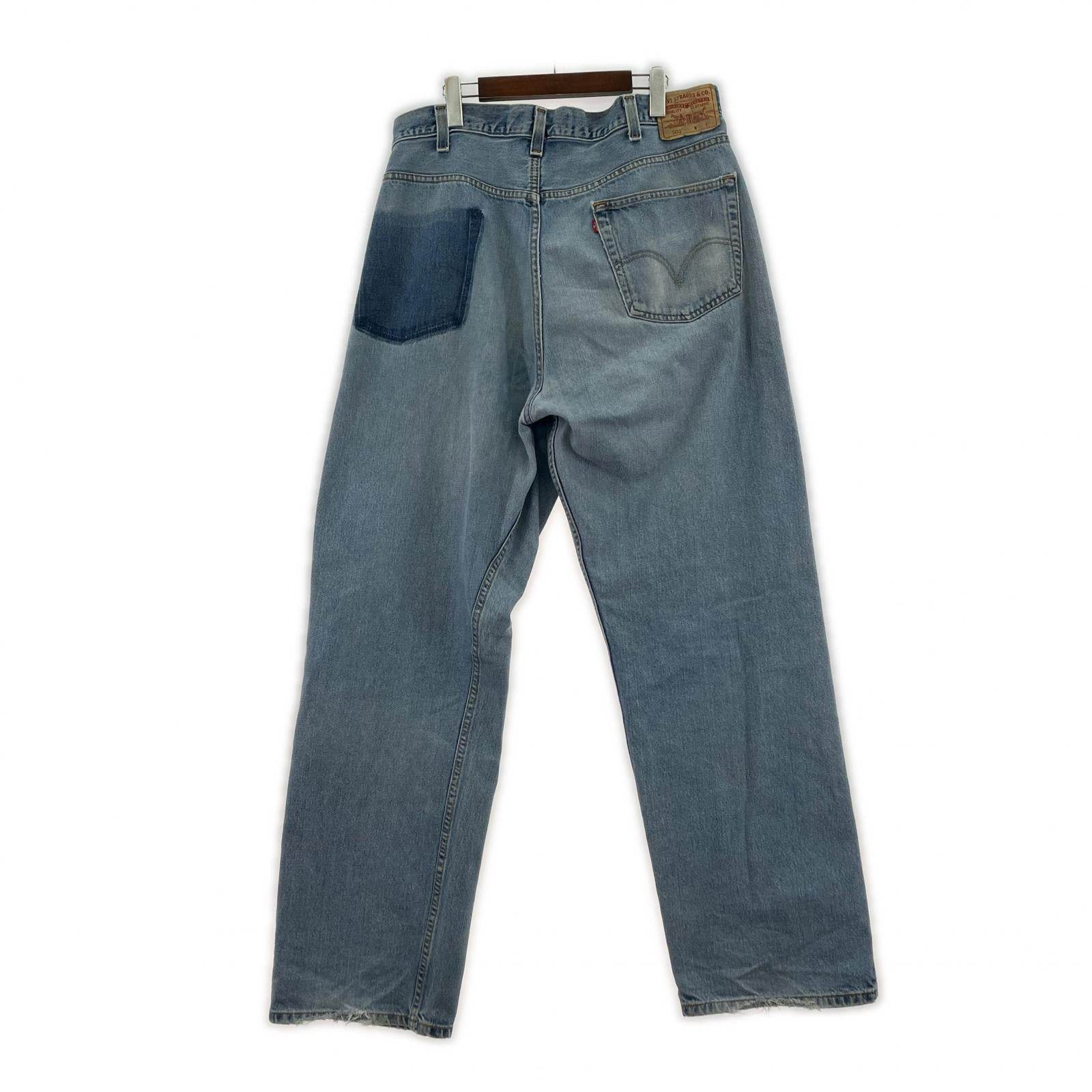 デニムパンツ Levi's lot 505 リメイクデニム 46 ブルー