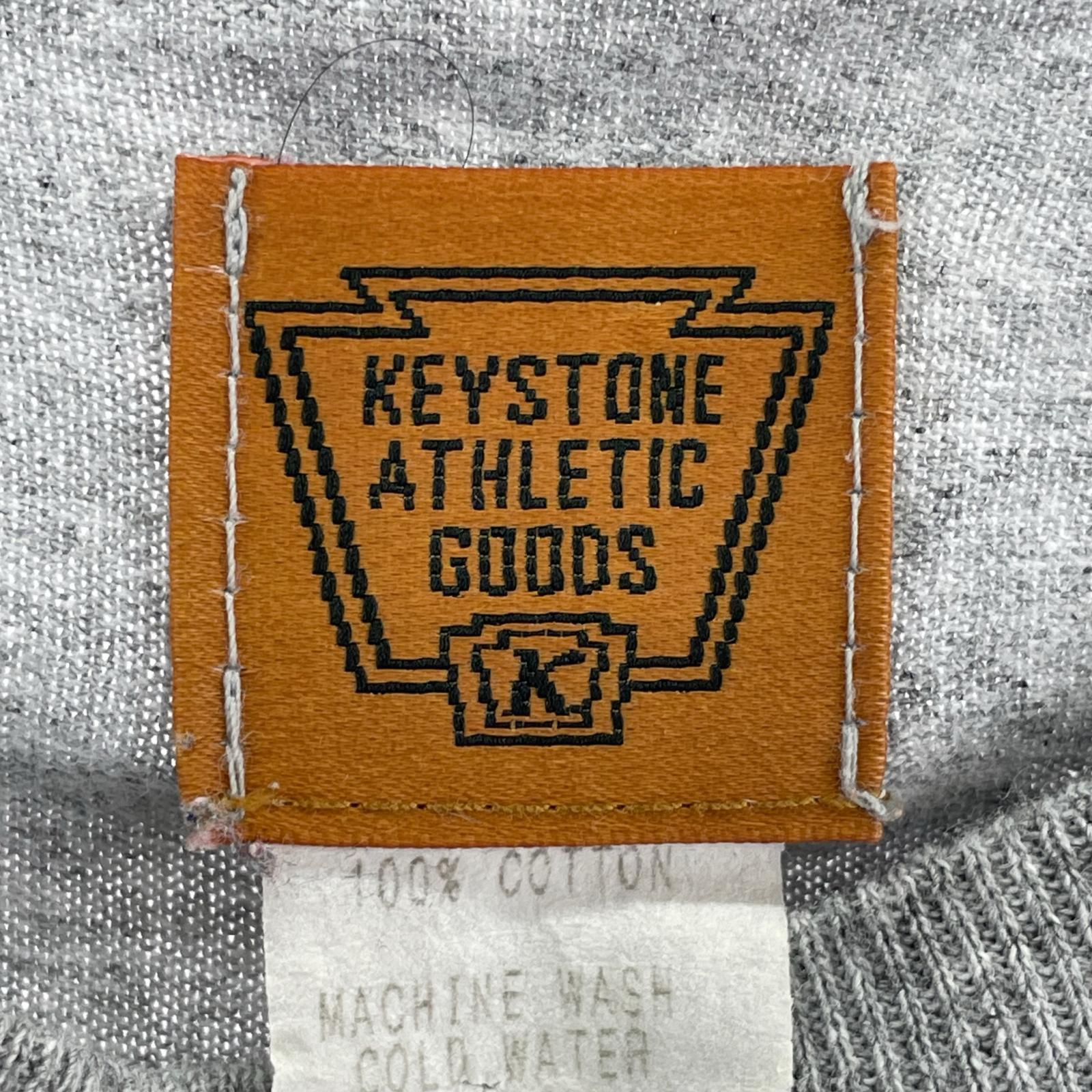 長袖Tシャツ 90s KEYSTONE ATHLETIC GOODS USA製 (L) L グレー