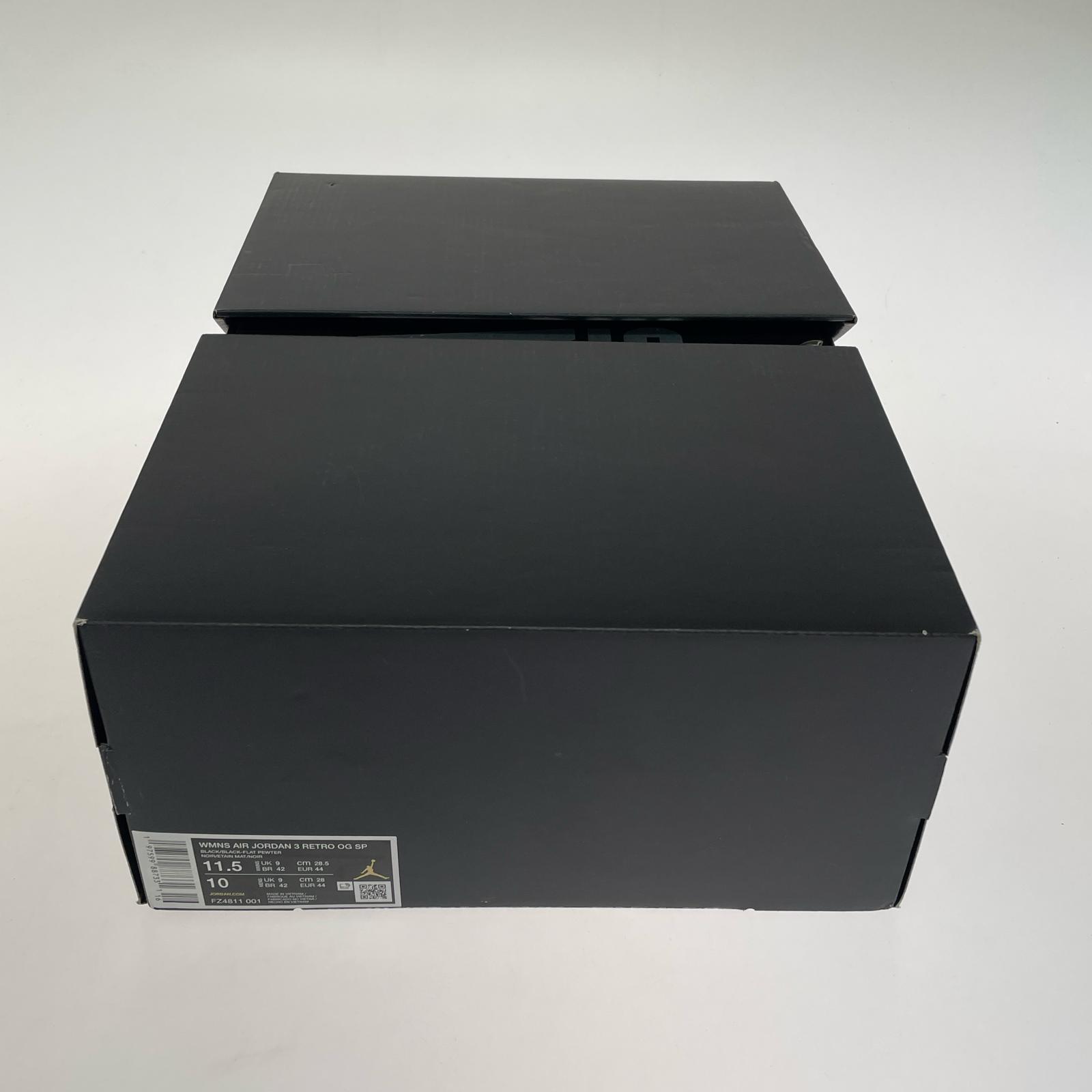 スニーカー ×A Ma Maniere WMNS AIR JORDAN 3 RETRO OG 28.5cm (US10 1/2 UK10 EU47) ブラック