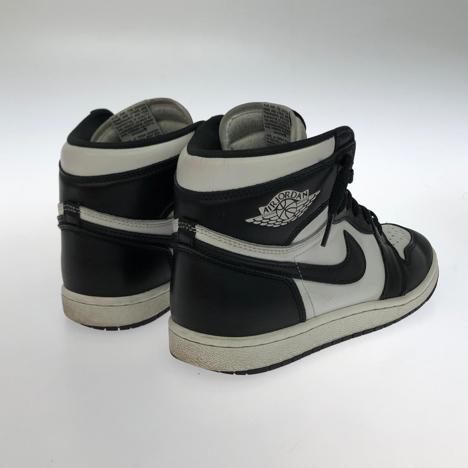 スニーカー AIR JORDAN 1 HIGH 85 BLACK 25.5cm ブラック