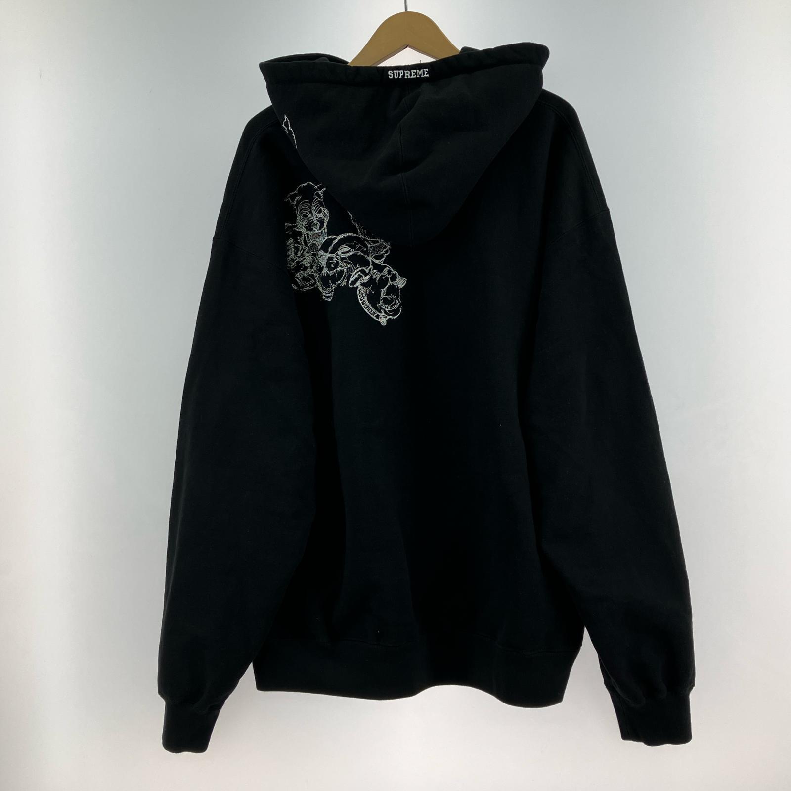 パーカー Pitbulls Embroidered Hooded Sweatshirt ブラック