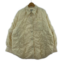 ジャケット CLANE PADDED CRUMPLY SHIRT JACKET 2 ホワイト