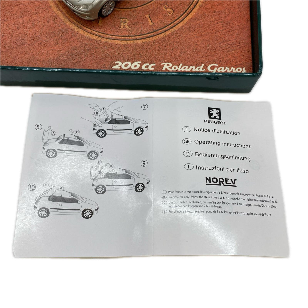 ノレブ プジョー 206cc 1/43 ROLAND GARROS ミニカーその他
