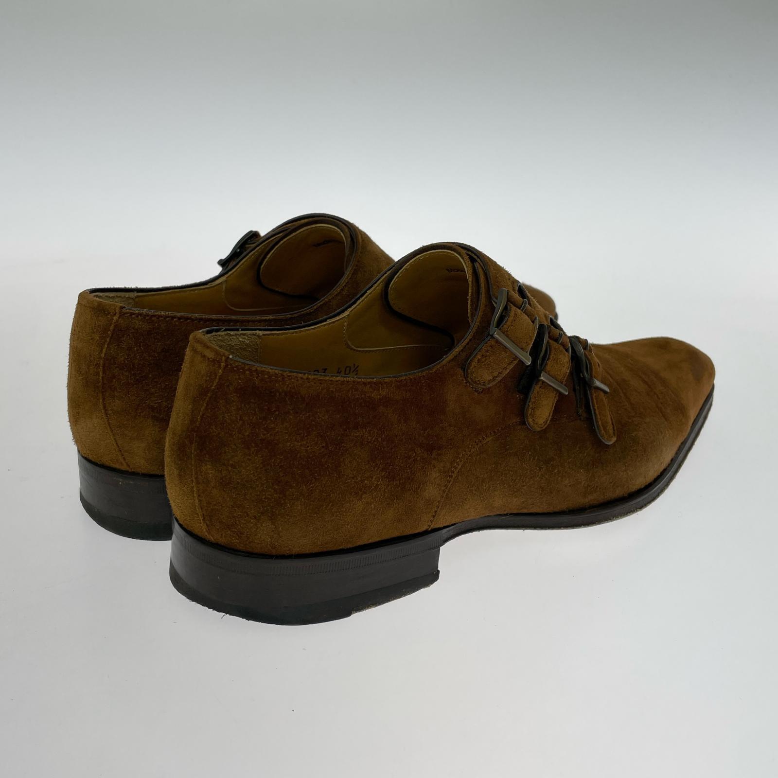 その他靴 MAGNANNI スエード トリプルモンク ブラウン