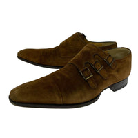 その他靴 MAGNANNI スエード トリプルモンク ブラウン
