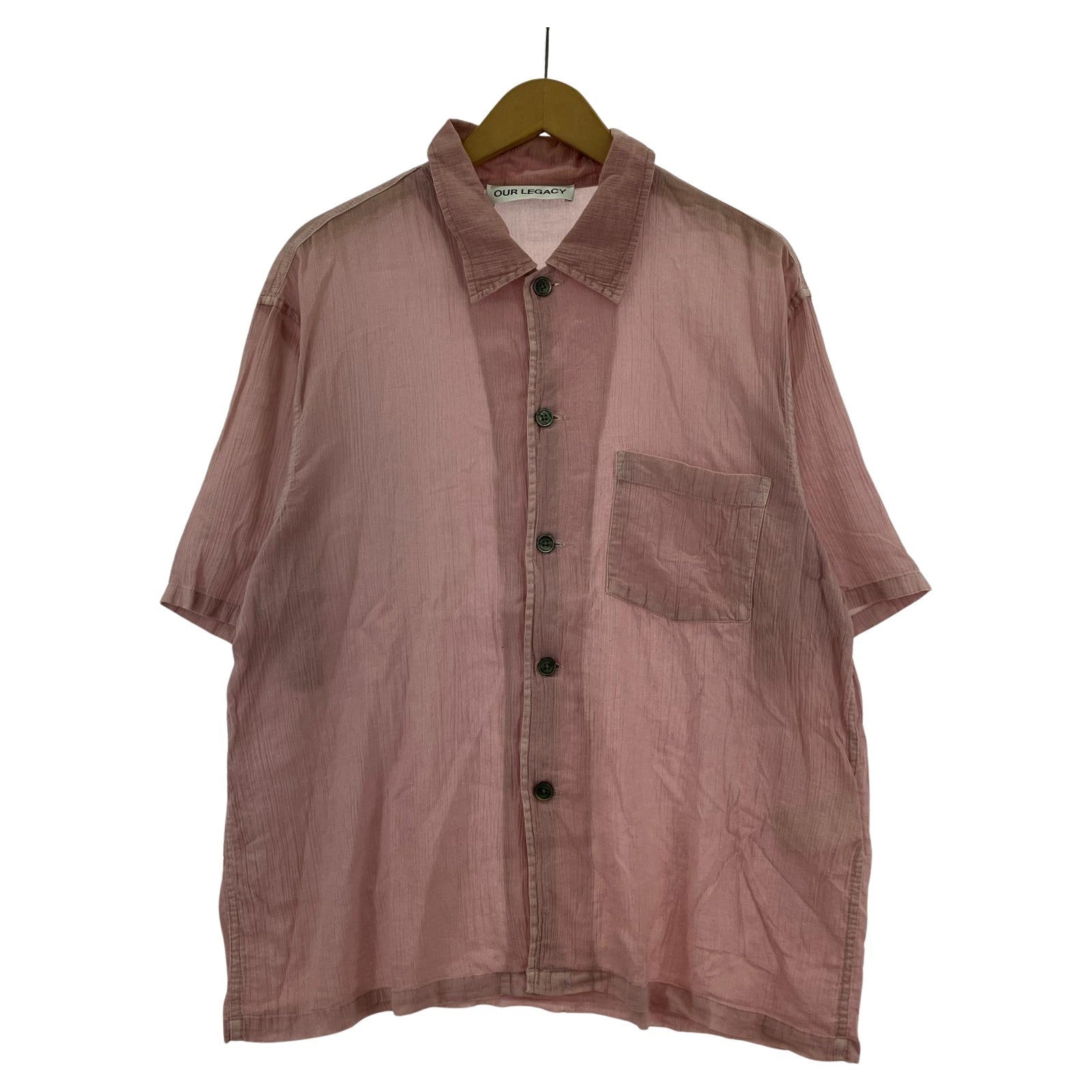半袖シャツ BOX SHIRT SHORTSLEEVE 46 ピンク