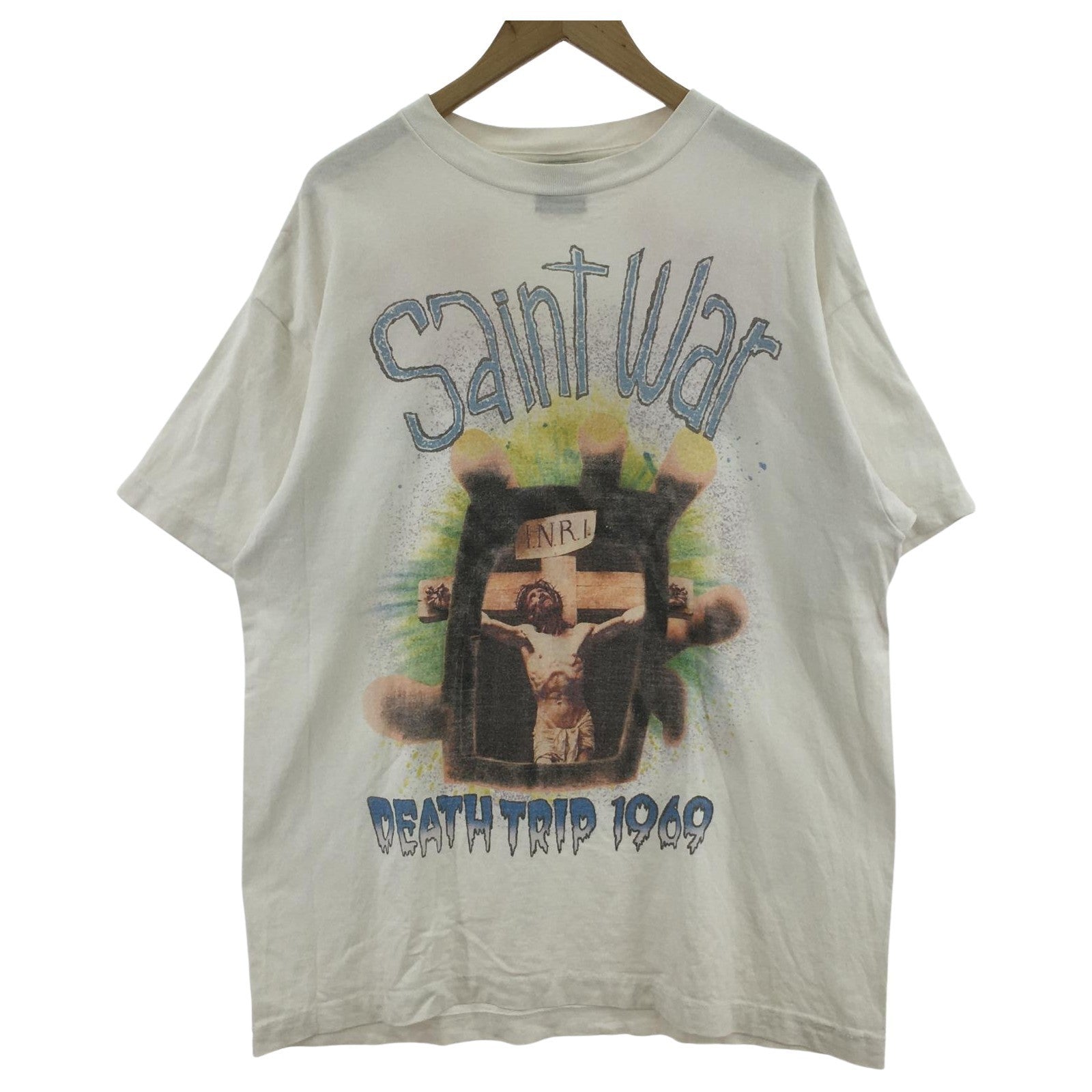 半袖Tシャツ SAINT MICHAEL SS Tee_Saint War White L SM-YS8-0000-007 L ホワイト