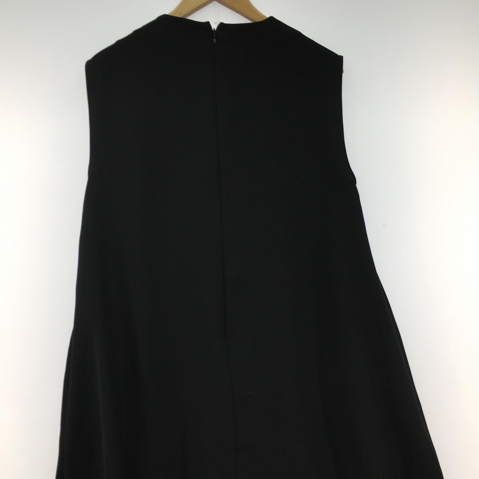 ワンピース RIM.ARK Layered poncho OP ノースリーブワンピース 38 黒 38 ブラック