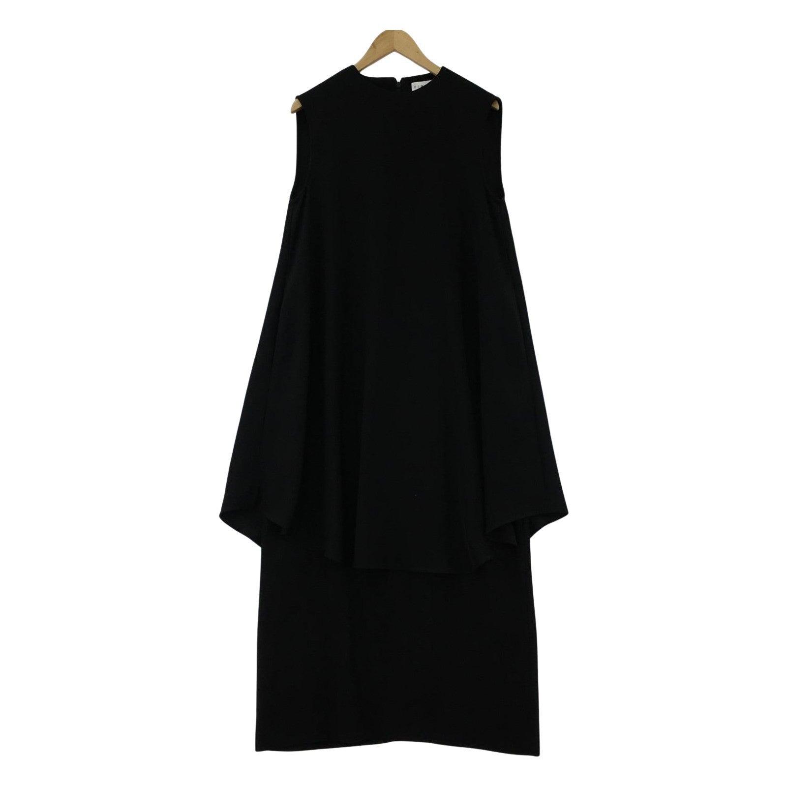 ワンピース RIM.ARK Layered poncho OP ノースリーブワンピース 38 黒 38 ブラック