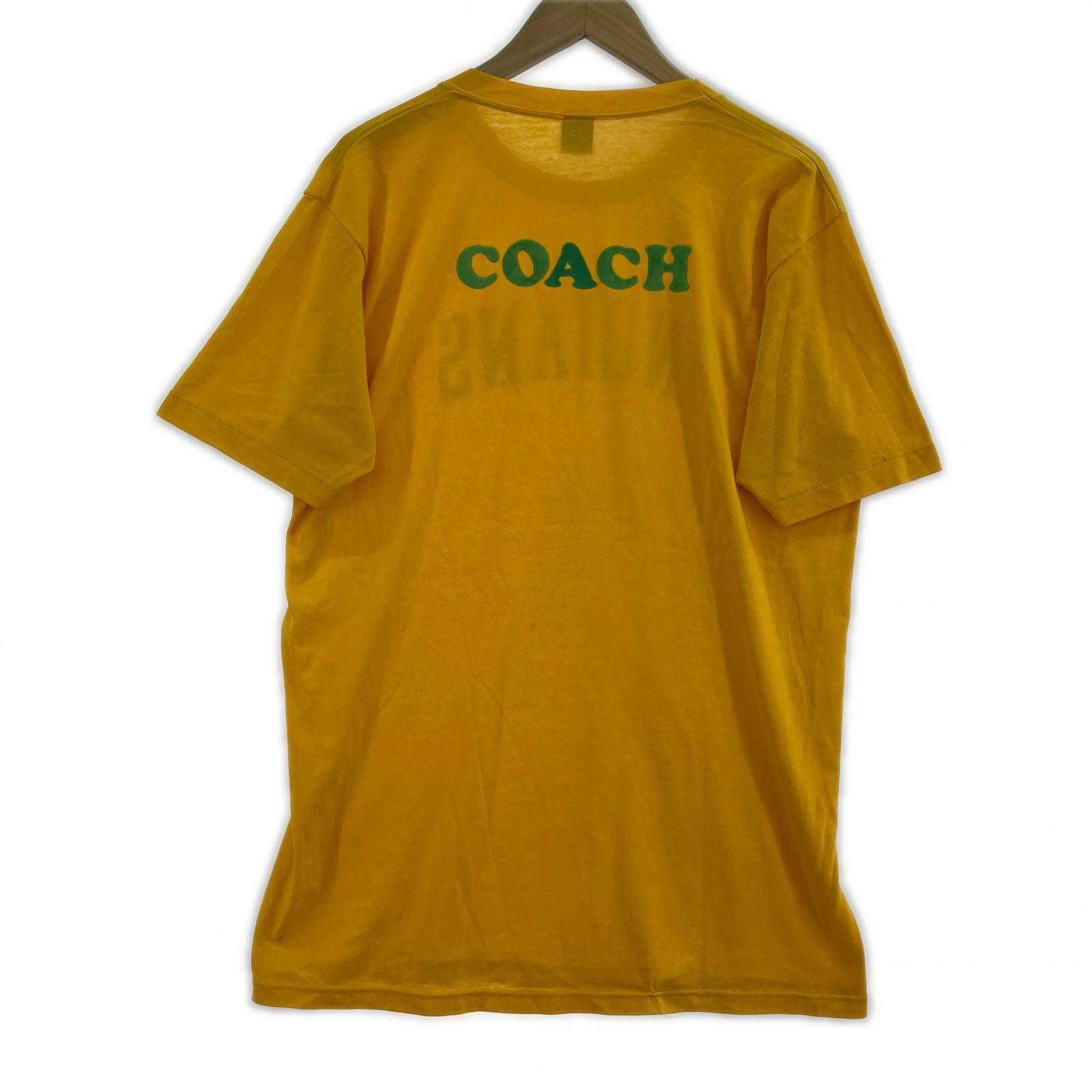 半袖Tシャツ VINTAGE 70S USA製 INDIANS COACH L オレンジ