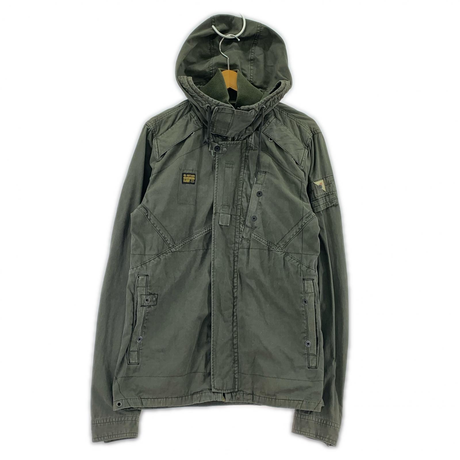 ジャケット DENIM NEW RECOLITE HOODED OVERSHIRT(L) L カーキ