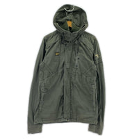 ジャケット DENIM NEW RECOLITE HOODED OVERSHIRT(L) L カーキ