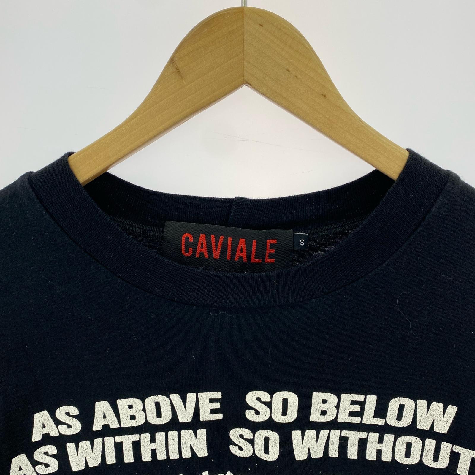 半袖Tシャツ CAVIALE 両面プリント ブラック(S) S ブラック