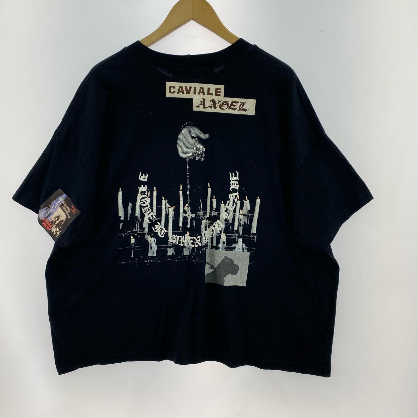 半袖Tシャツ CAVIALE 両面プリント ブラック(S) S ブラック