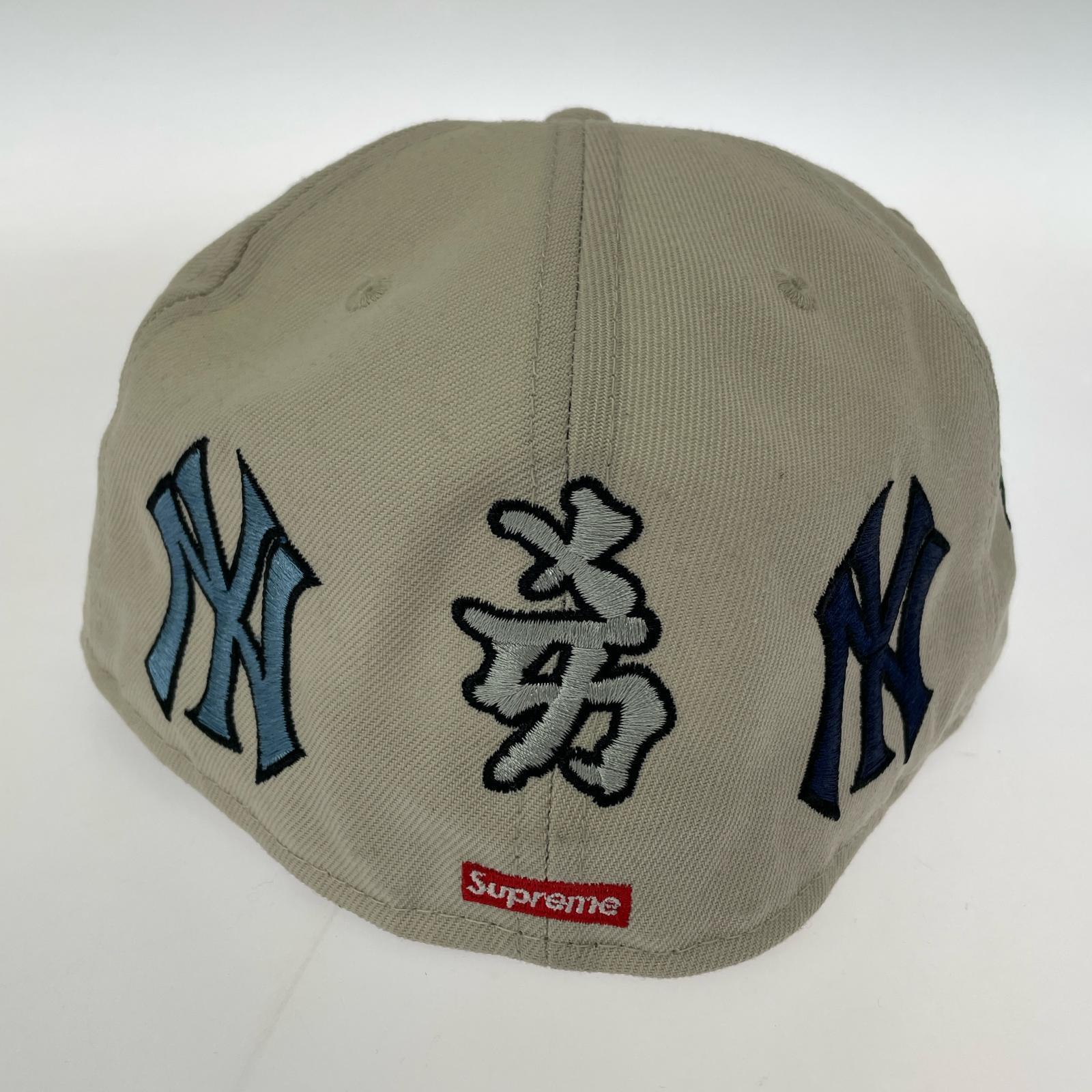 キャップ 22FW Supreme New York Yankees kanji ベージュ
