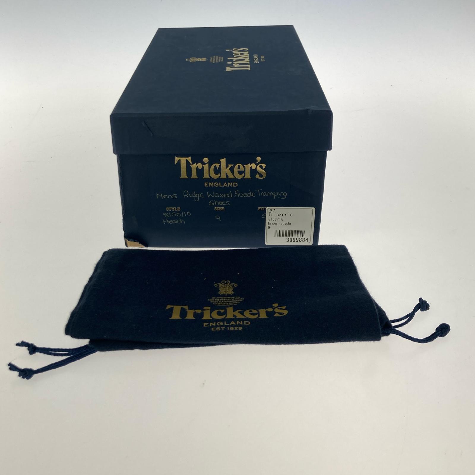 シューズ Waxed Suede Tramping スウェードシューズ 茶 (9)