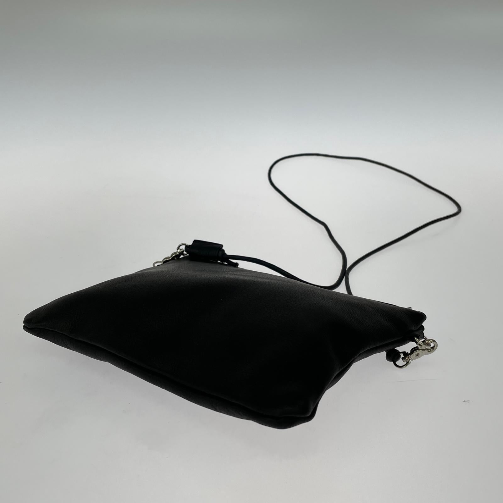 ショルダーバッグ WATER PROOF レザーバッグ ブラック