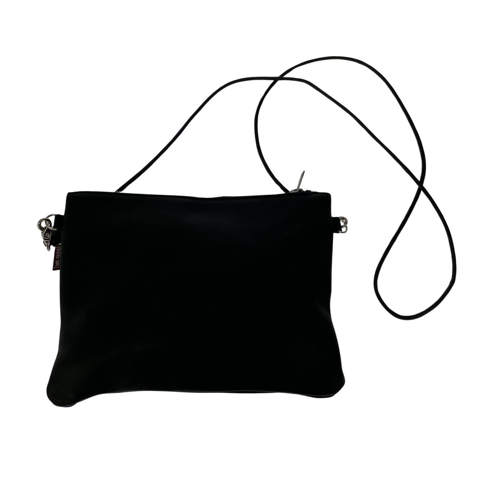 ショルダーバッグ WATER PROOF レザーバッグ ブラック