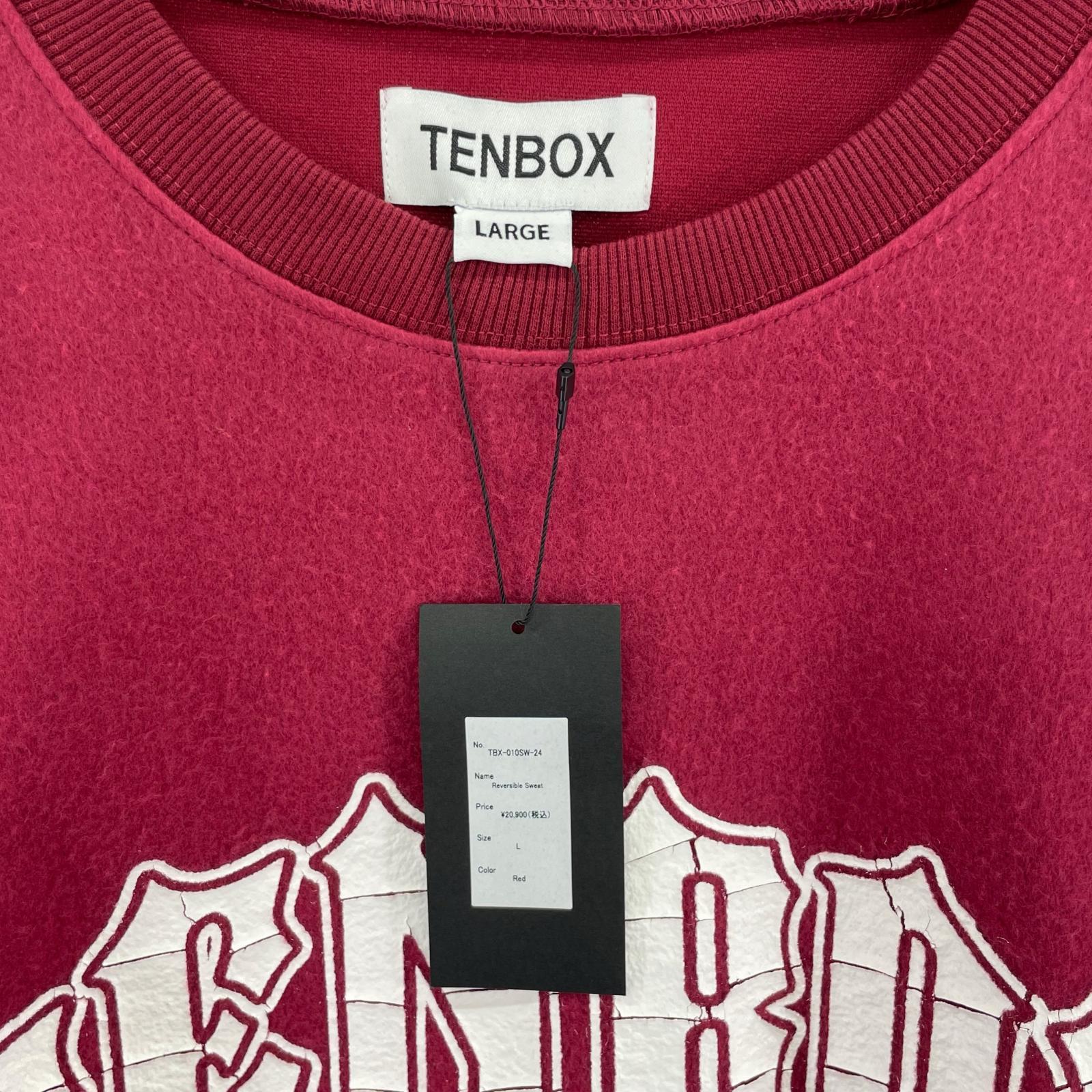 スウェット 10匣 TENBOX Reversible Sweat L レッド