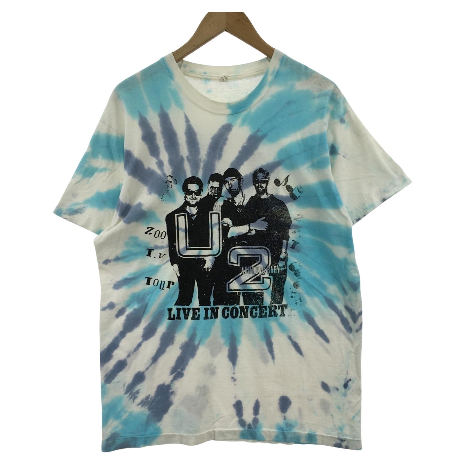 半袖Tシャツ U2 ZOO TOUR 1992(XL) ブルー