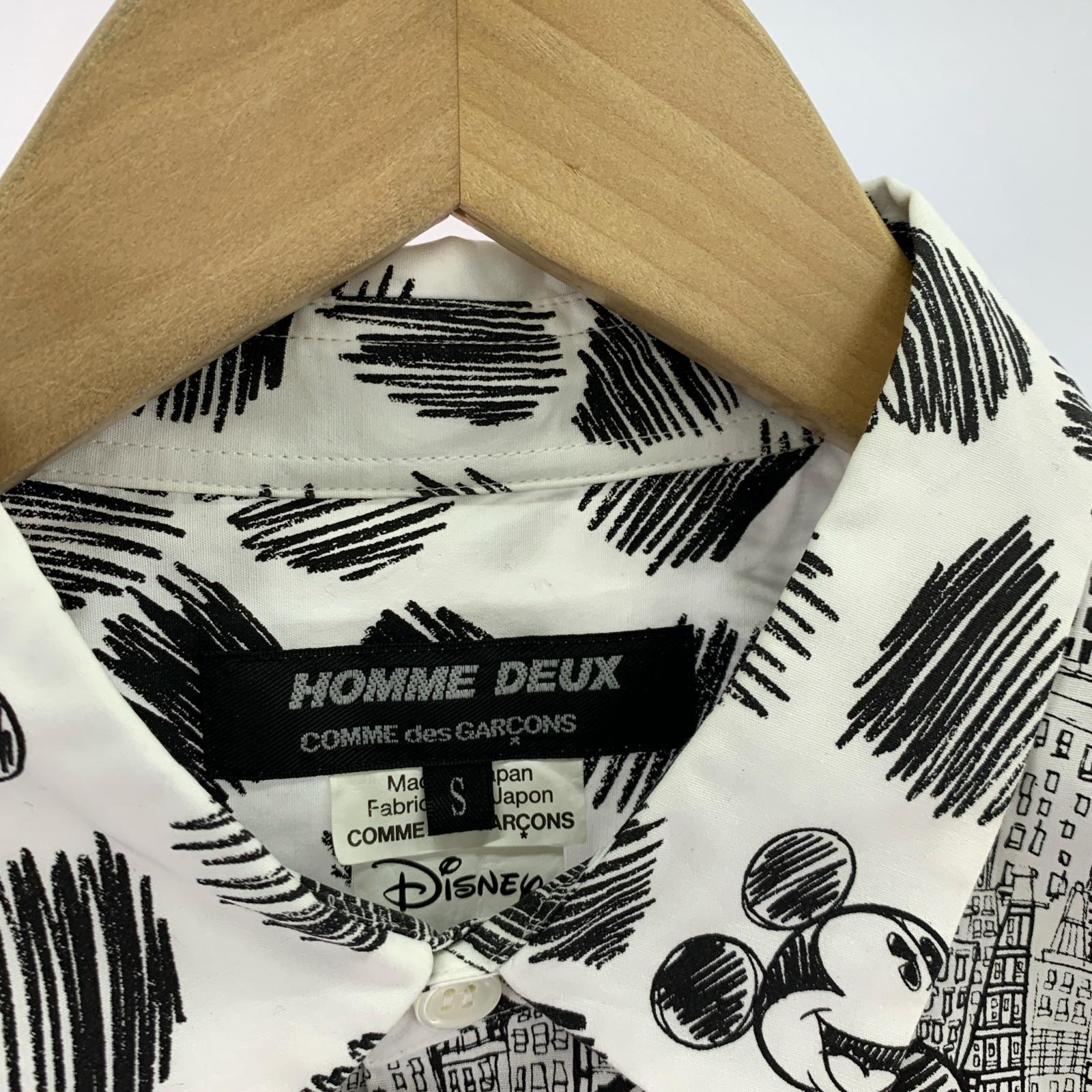 長袖シャツ HOMME DEUX×Disney S S ホワイト