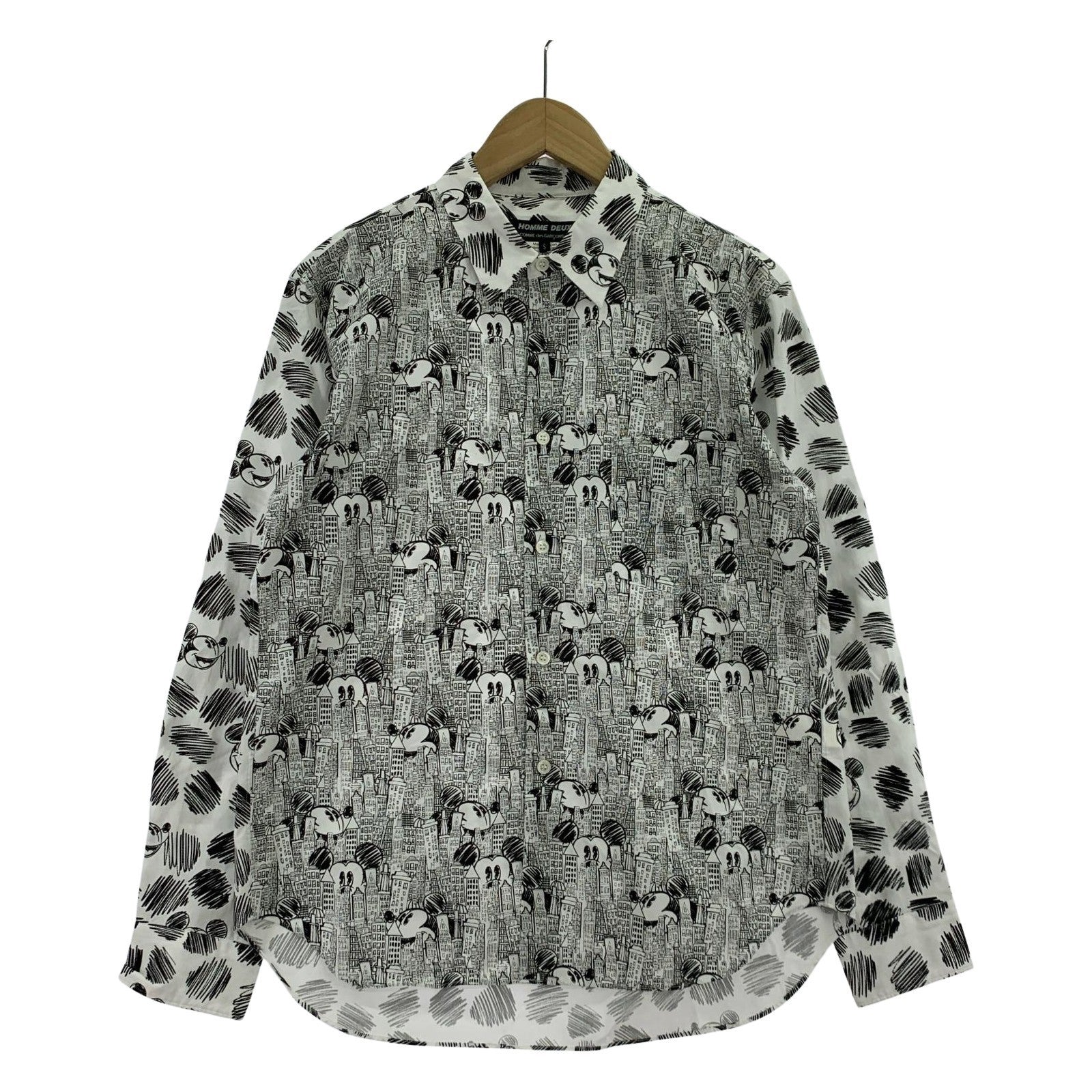長袖シャツ HOMME DEUX×Disney S S ホワイト