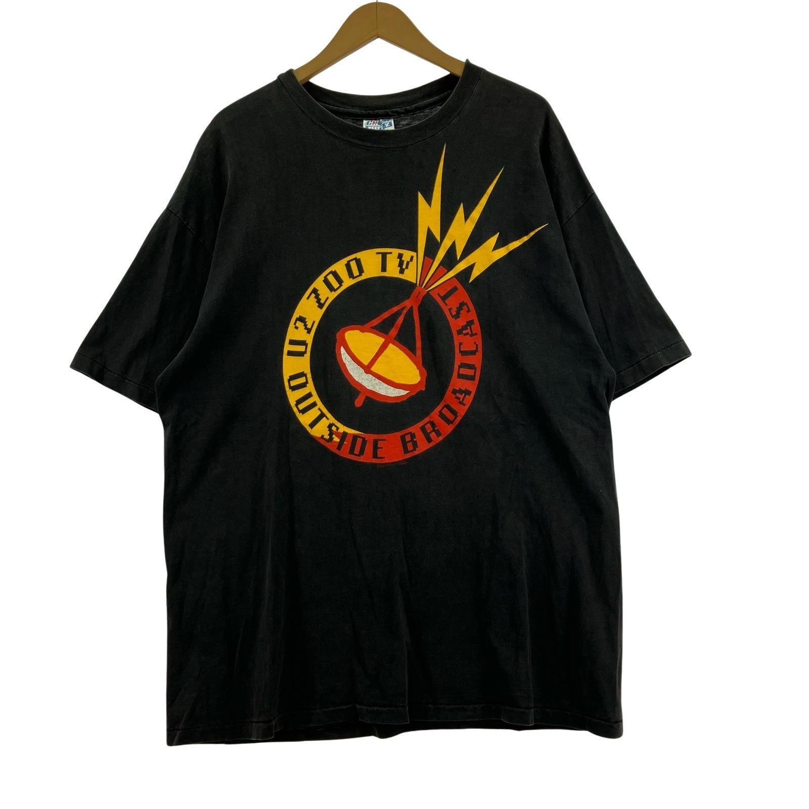 半袖Tシャツ 90s U2 ZOO TV BLK XL ブラック
