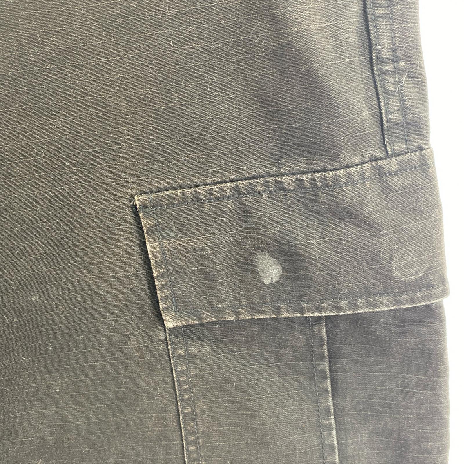 パンツ STUSSY リップストップ ミリタリー カーゴパンツ 黒 32 32 ブラック