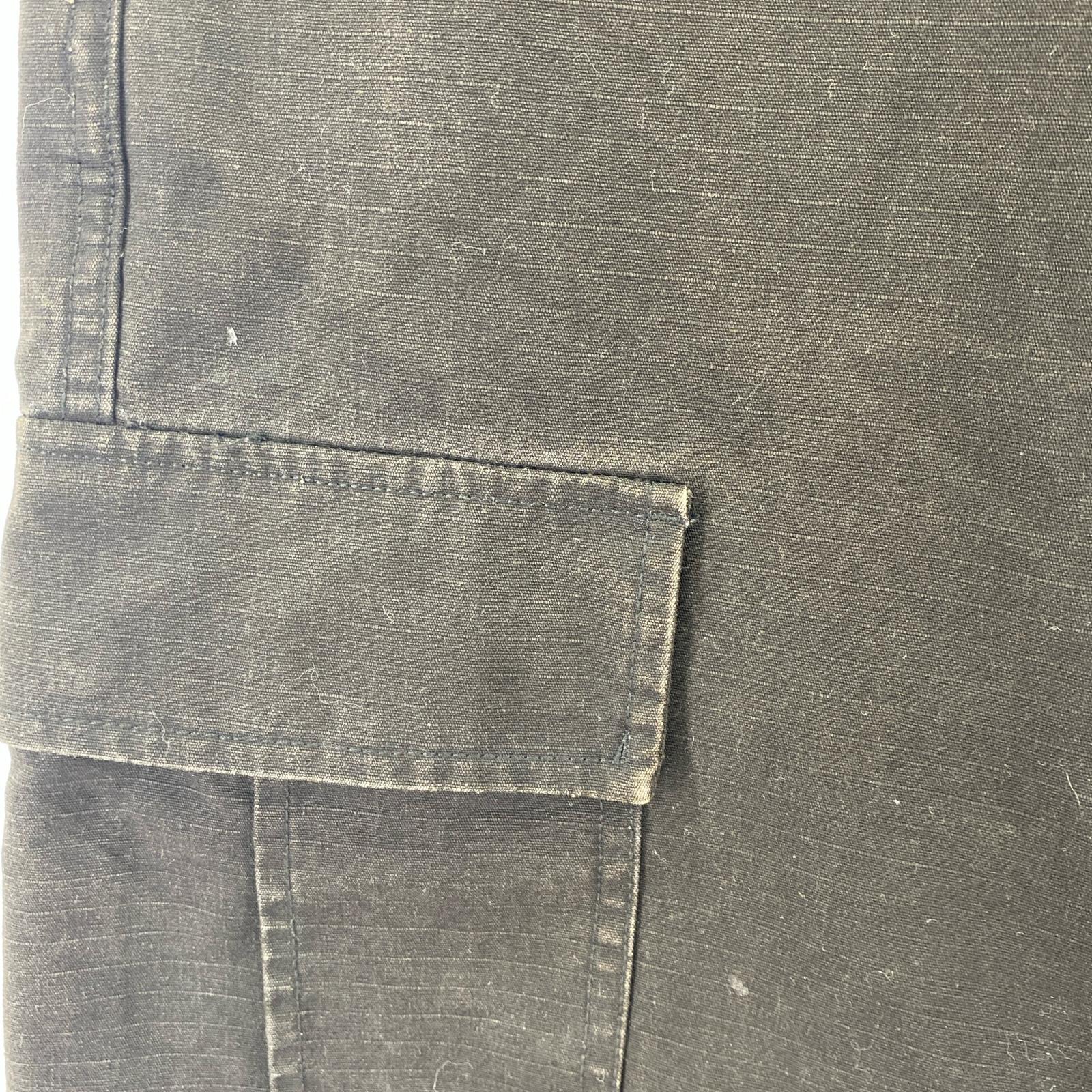 パンツ STUSSY リップストップ ミリタリー カーゴパンツ 黒 32 32 ブラック