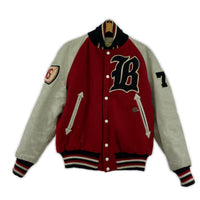 ジャケット Hewitt×BACK DROP デコ 袖レザースタジャン 38