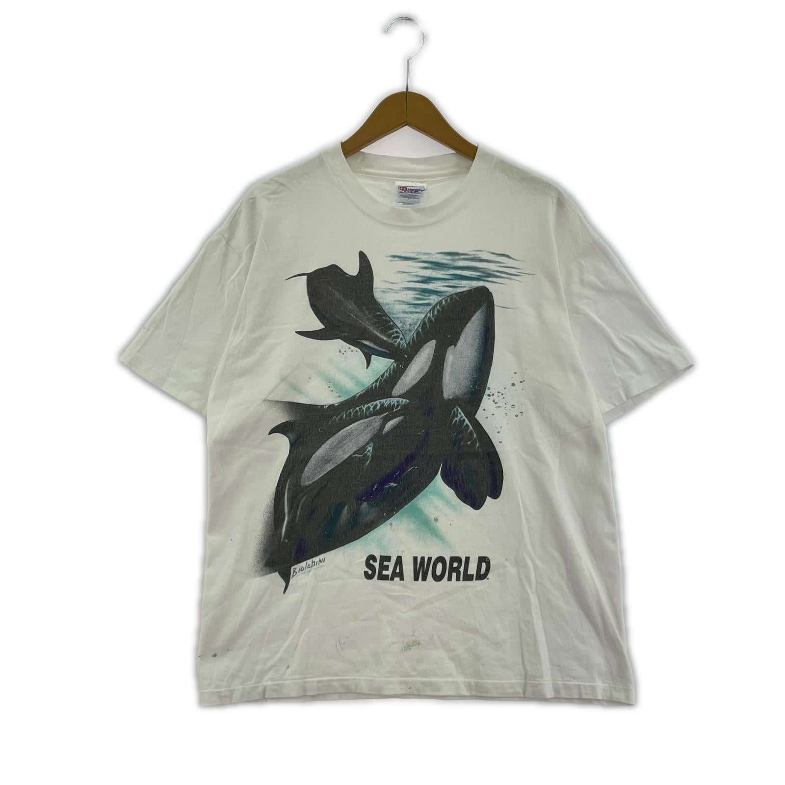 半袖Tシャツ 90s hanes usa製 -L L ホワイト