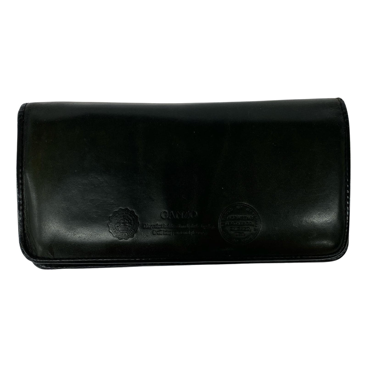 長財布 GANZO horween leather ブラック ブラック