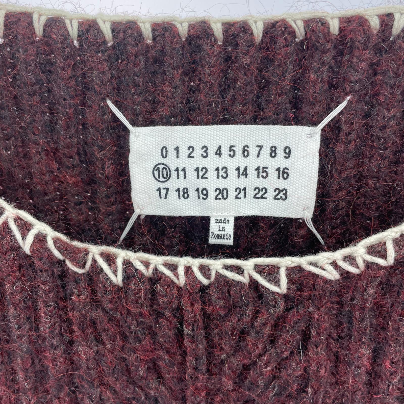 ニット 20AW Neck stitch Knit Sweater XXL ブラウン ワインレッド