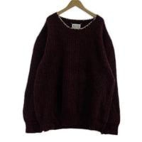 ニット 20AW Neck stitch Knit Sweater XXL ブラウン ワインレッド